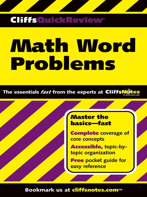 Title details for CliffsQuickReview Math Word Problems by Karen L. Anglin - Available
